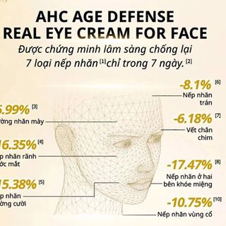 Kem dưỡng chống lão hoá cho mắt và toàn mặt AHC 40ml ( chính hãng)
