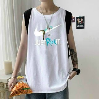 Áo tanktop logo in justrickit