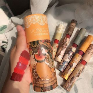 Set son Vongee ống cam