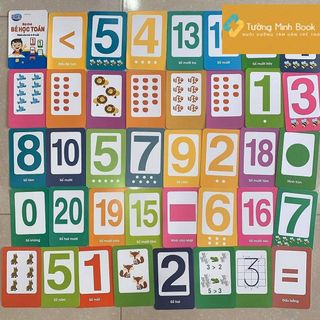 Thẻ Flashcard Bé Học Toán Tập Đếm Và Viết Số Cho Trẻ 4 - 6 Tuổi