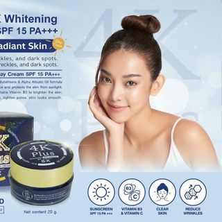 Kem 4k plus dưỡng trắng ban ngày 20g