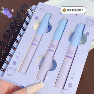 Set son Vongee notebook xanh hồng 3 cây