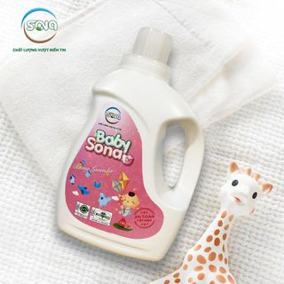 Nước Giặt Sinh Học Baby SONA Hương Lavender 2Kg| Chiết Xuất Hoàn Toàn Từ Thiên Nhiên Dành Riêng Cho Trẻ Sơ Sinh, Nước Giặt Thiên Nhiên