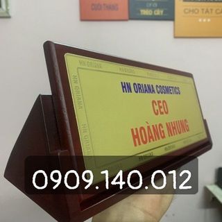 Bảng chức danh gỗ đồng, bảng chức danh phối gỗ đẹp, chất lượng