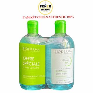 Nước Tẩy Trang Bioderma 500ml Cho Da Dầu, Da Hỗn Hợp, Da Mụn