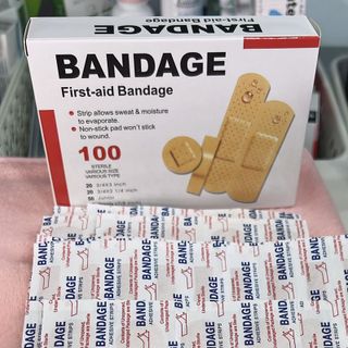 Băng cá nhân Bandage (hộp 100c)
