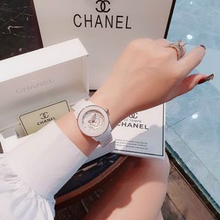 ĐỒNG HỒ CHANE CERAMIC MẶT HOA NỮ CAO CẤP
