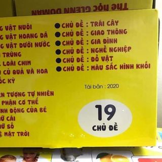 Bộ thẻ học thông minh loại to 19 chủ đề