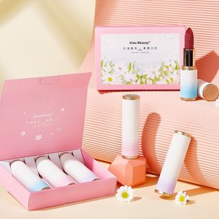 Set Son Thỏi Kiss Beauty Hoa Cúc, sỉ 55k/set 3 cây