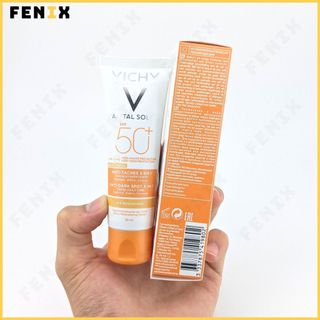 Kem Chống Nắng Vichy CAPITAL SOLEIL ANTI-DARK SPOT 3IN1  SPF50+ 50ml - ( Ngăn sạm da, giảm thâm nám hằng ngày )