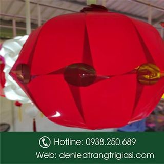 Lồng Đèn Nhựa Thả Trang Trí Kiểu hội an 23cm - Trang Trí Ngoài Trời