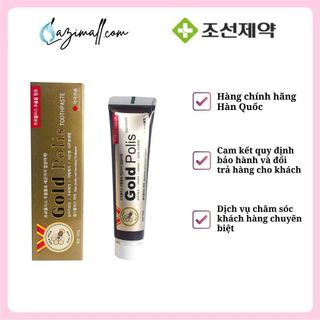 [FREESHIP] Kem đánh răng Gold Polis Hàn Quốc Tuýp 180g - Tinh chất keo ong giúp giảm tình trạng lão hóa răng miệng giá sỉ