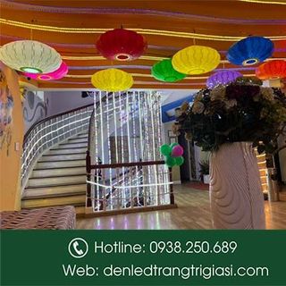 Lồng Đèn Nhựa Thả Trang Trí Kiểu trái Bí - Trang Trí Ngoài Trời
