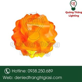 Lồng Đèn Nhựa Thả Trang Trí Kiểu Ráp IQ Tròn - Trang Trí Ngoài Trời