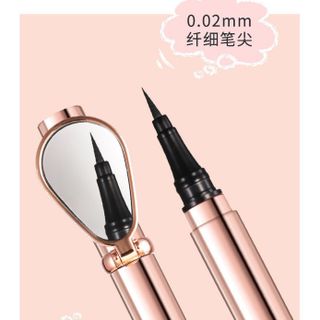 Bút lông kẻ mắt WODWOD đầu siêu mảnh tặng kèm gương xịn xò