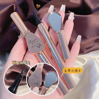 Bút lông kẻ mắt WODWOD đầu siêu mảnh tặng kèm gương xịn xò
