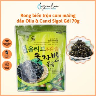 Rong biển Sigol trộn cơm nướng dầu Ô liu, bổ sung Canxi chắc khỏe xương - Gói 70g giá sỉ