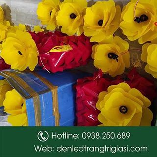 Lồng Đèn Nhựa Thả Trang Trí Kiểu hoa hồng - Trang Trí Ngoài Trời