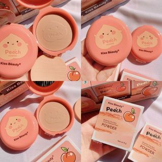 Phấn nén trái đào kiềm dầu Kiss Beauty nội địa Trung