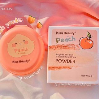 Phấn nén trái đào kiềm dầu Kiss Beauty nội địa Trung