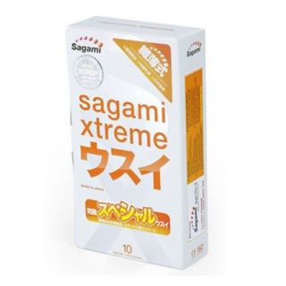 Bao cao su Sagami Xtreme Super Thin – Hộp 10 chiếc, siêu mỏng, cảm giác thật, ôm sát vừa vặn giá sỉ