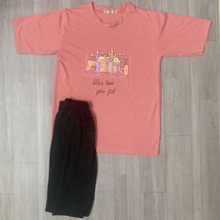 Sét bộ nữ ,đồ bộ lững ngố nữ thun coton sufa,áo phom rộng phối quần đen ,thời trang xuân hè BL14-HỒNG PHẤN