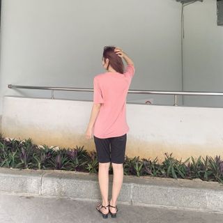 Sét bộ nữ ,đồ bộ lững ngố nữ thun coton sufa,áo phom rộng phối quần đen ,thời trang xuân hè BL14-HỒNG PHẤN