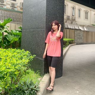 Sét bộ nữ ,đồ bộ lững ngố nữ thun coton sufa,áo phom rộng phối quần đen ,thời trang xuân hè BL14-HỒNG PHẤN