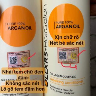 Bộ dầu gội dầu xả OLEXRS 960ml, chính hãng, tem phụ, tem điện tử chống giả