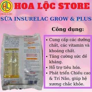 Sữa Bột Insurelac Grow & Plus Gói 1kg - Dành cho trẻ học đường