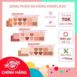 Bàng Phấn Trang Điểm Tích Hợp Phấn Bắt Sáng Pinkflash Đa Năng Cho Mặt/Mắt 120g giá sỉ