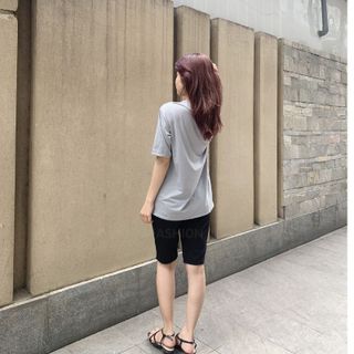 Sét bộ nữ ,đồ bộ lững ngố nữ thun coton sufa,áo phom rộng phối quần đen ,thời trang xuân hè BL14-XÁM