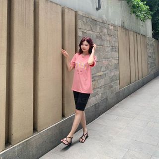 Sét bộ nữ ,đồ bộ lững ngố nữ thun coton sufa,áo phom rộng phối quần đen ,thời trang xuân hè BL14-GẠCH