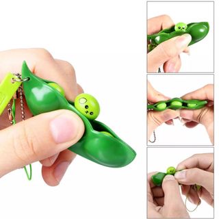 Móc Khóa VikiToys Bóp Tách Hình Hạt Đậu Hà Lan Bằng Nhựa Giảm Stress Căng Thẳng Vui Nhộn Quà Tặng Hot Trend Tiktok