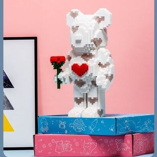Lego Bearbrick Có Đèn Búa 3d Size Cỡ Lớn Mô Hình Lắp Ráp Ghép Bear Brick Chú Gấu Đồ Chơi Chất Liệu Nhựa ABS Chính Hãng