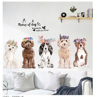 Decal dán tường những chú chó đáng yêu cho bé XL8359 giá sỉ