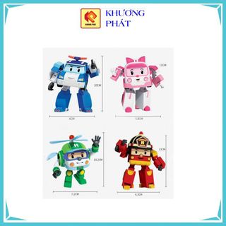 Lego robot đồ chơi HHT0014 đồ chơi lego mô hình Poli và những người bạn bằng nhựa ABS cao cấp dành cho bé
