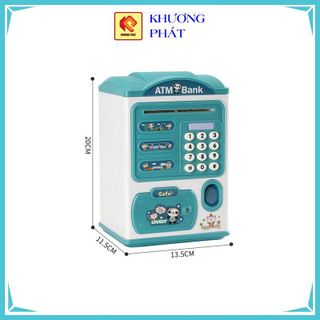 Két sắt mini thông minh cho bé HHT0005 tiết kiệm thay cho heo đất có vân tay cảm ứng, mật khẩu và có nhạc.