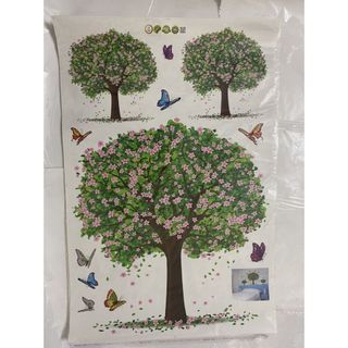 Tranh đề can, decal dán tường Hàn Quốc 3 giỏ hoa trang trí phòng khách, phòng ngủ, quán ăn, quán caffe