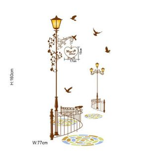 Decal dán tường hành lang đường phố Main Sout