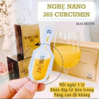 Tinh chất nghệ 365 Nano Curcumin Hàn Quốc 7680mg 96 tép (Hộp 3 lốc)