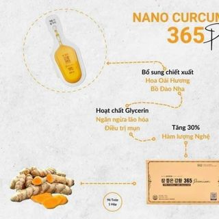 Tinh chất nghệ 365 Nano Curcumin Hàn Quốc 7680mg 96 tép (Hộp 3 lốc)