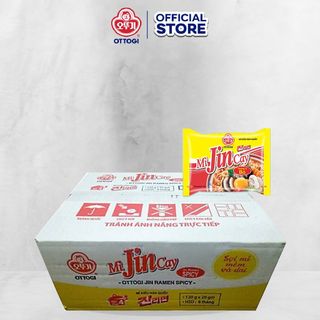 Thùng Mì Jin Ramen cay Ottogi 120gx20
