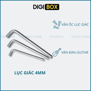 Lục giác, lục lăng 4mm mở đầu ốc lục giác, mở đàn ghita inox Digibox tiện dụng
