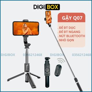 Gậy chụp ảnh tự sướng selfie kèm nút chụp bluetooth kiêm tripod 3 chân Q07 Digibox giá sỉ