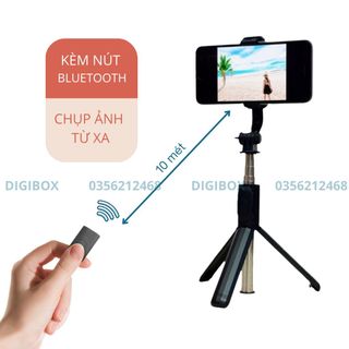 Gậy chụp ảnh tự sướng selfie kèm nút chụp bluetooth kiêm tripod 3 chân Q07 Digibox
