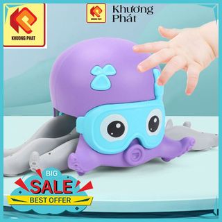 Robot đồ chơi, bạch tuộc cảm xúc, bạch tuộc bơi lội trong nước lên cót. Đồ chơi nhà tắm tắm vui nhộn cho bé