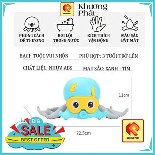 Robot đồ chơi, bạch tuộc cảm xúc, bạch tuộc bơi lội trong nước lên cót. Đồ chơi nhà tắm tắm vui nhộn cho bé
