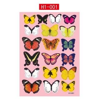 Decal dán tường 3D những chú bướm xinh đẹp đầy màu sắc cho bé H1-001 giá sỉ