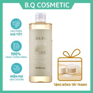 Nước Hoa Hồng Se Khít Lỗ Chân Lông & Loại Bỏ Mụn Đầu Đen Toner Wellderma Honeysuckle Pha Balancing Hàn Quốc 500ml giá sỉ